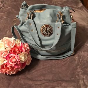 Gorgeous turquoise tote, NWOT